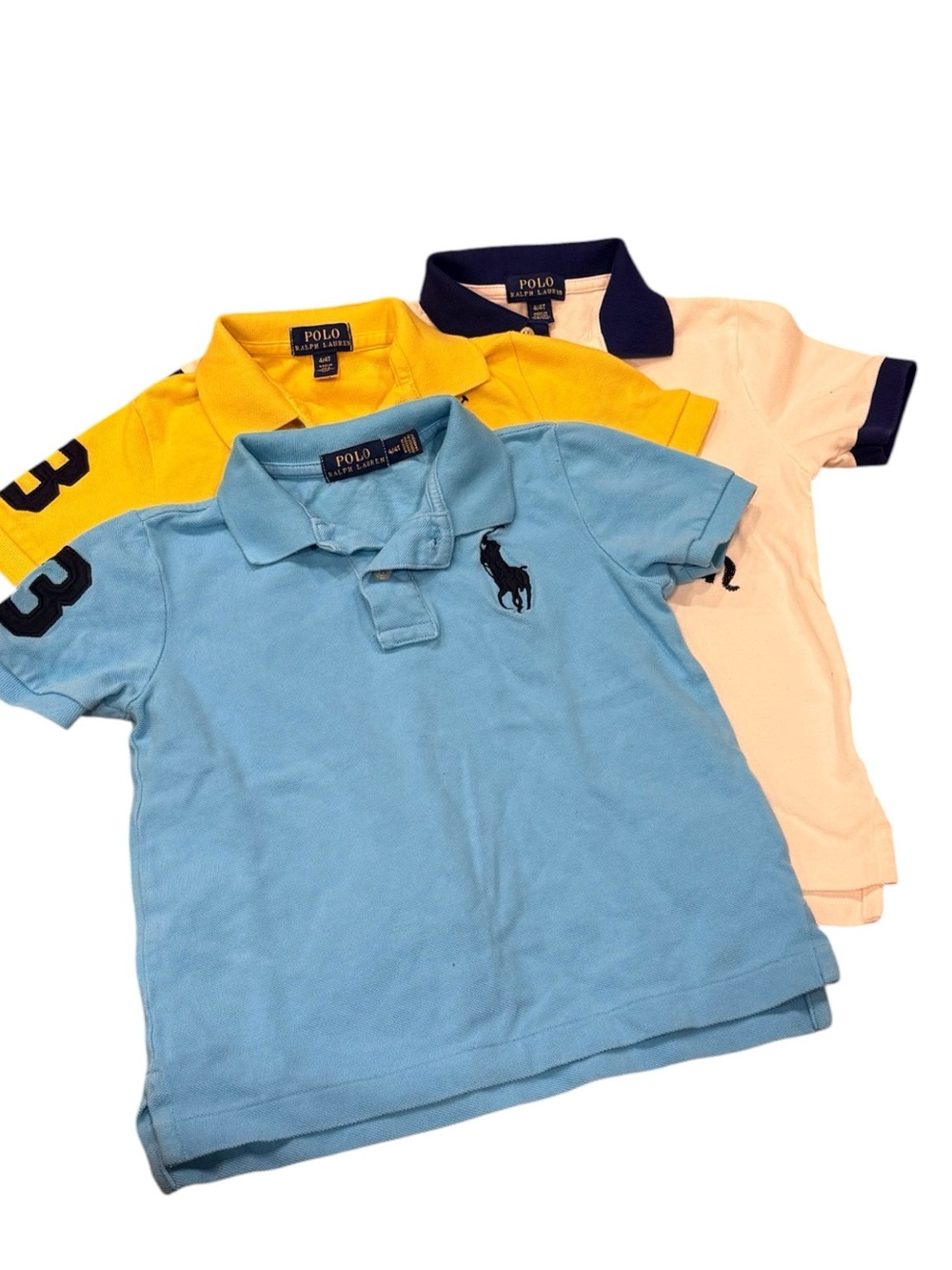 Polo Ralph Lauren Polo Shirt Lot 3 Big Pony Logo size 4